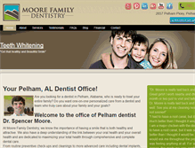 Tablet Screenshot of pelhamdentist.com